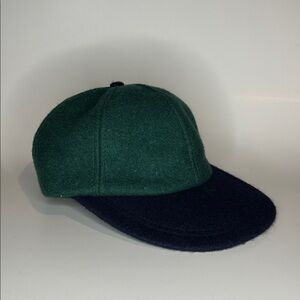 Green and Black Wool Cap